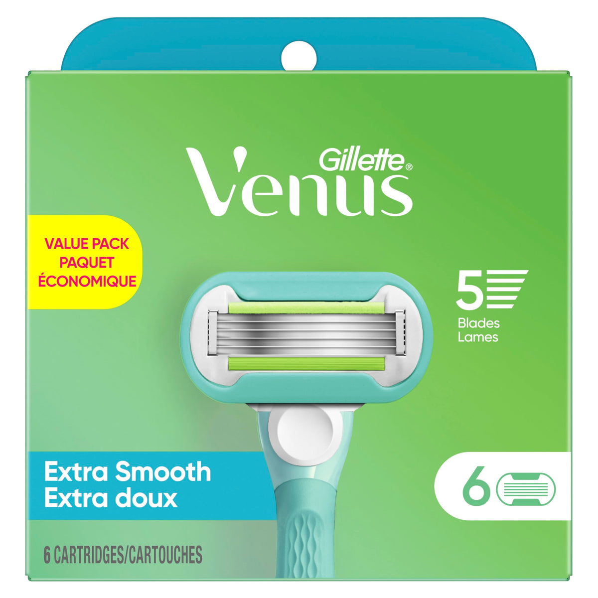 Womens Razor Blade Refills, 6 Count U876