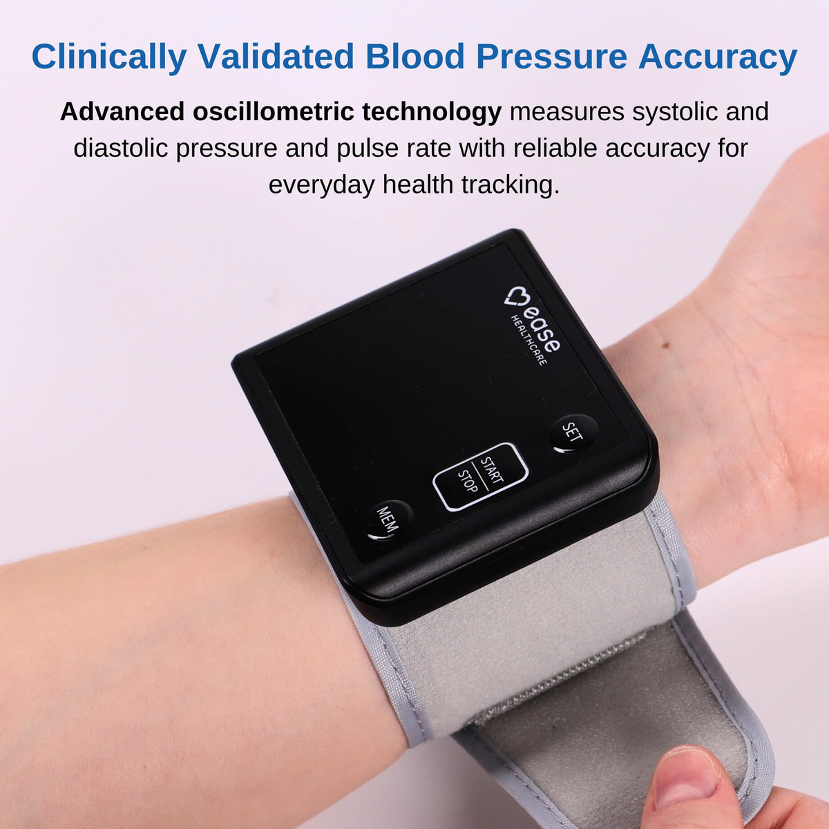 Rechargeable Wrist Blood Pressure Monitor with LED Display K92580