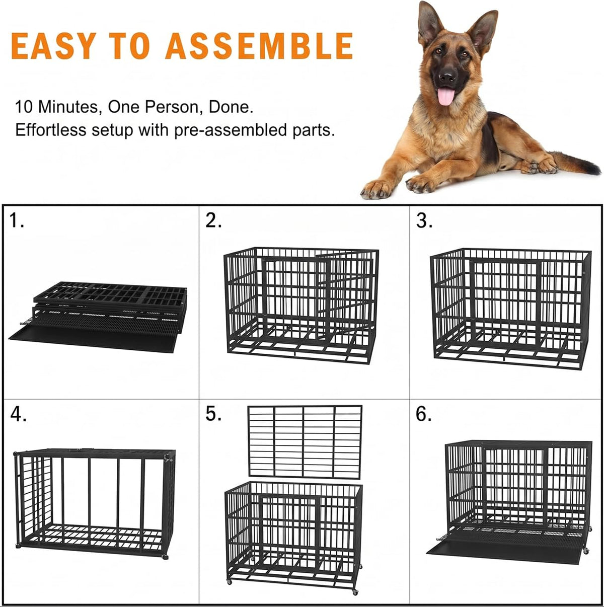 48" Heavy Duty Dog Crate U47696