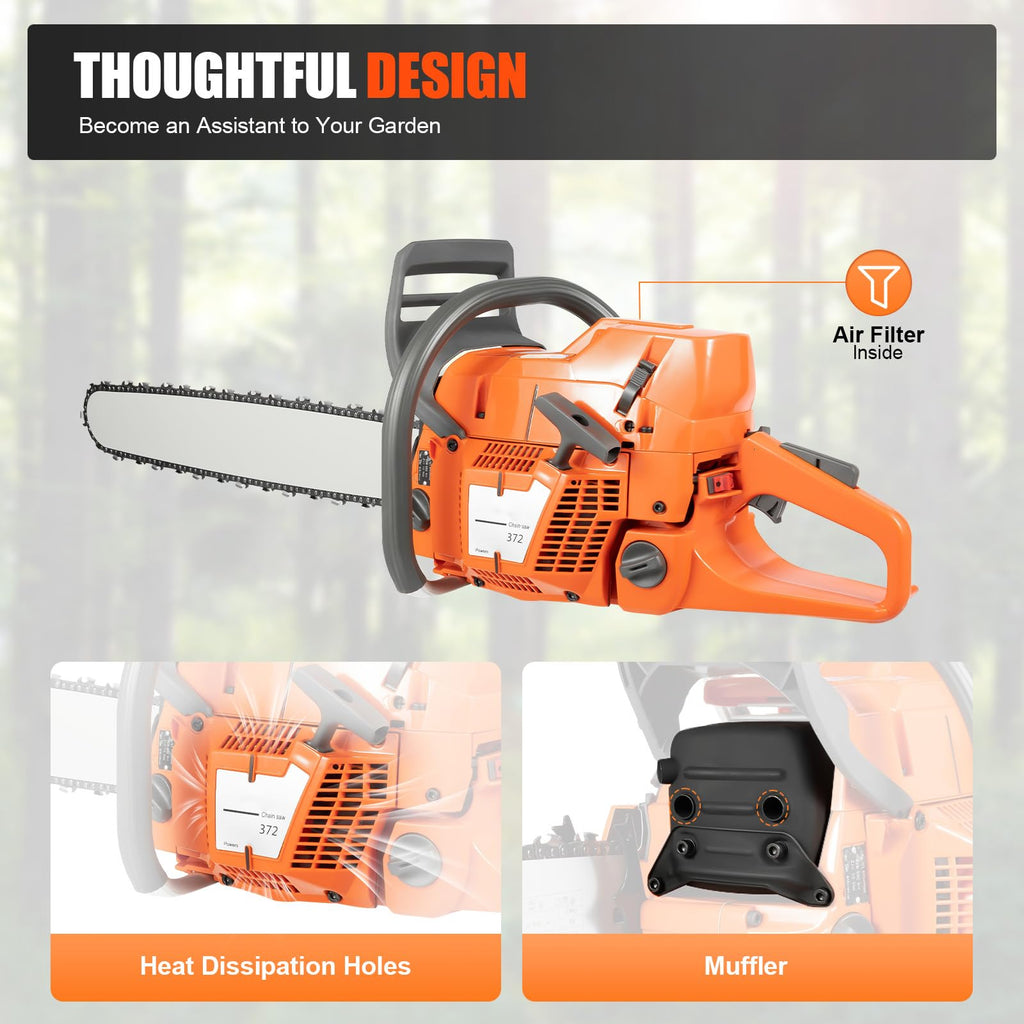 24 Inch 72CC 2-Stroke Gas Chainsaw N32897