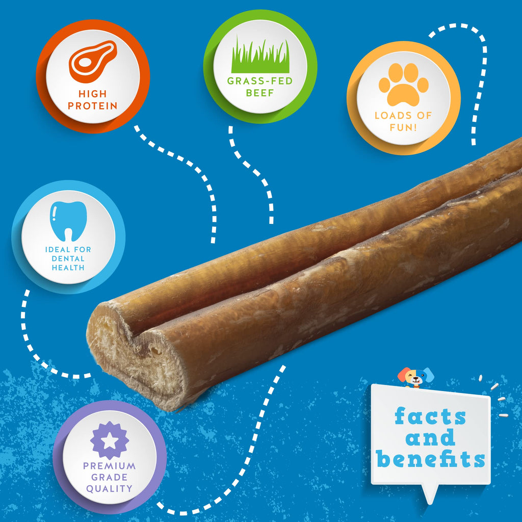 6 Inch Bully Sticks for Dogs 25 Ct L1717