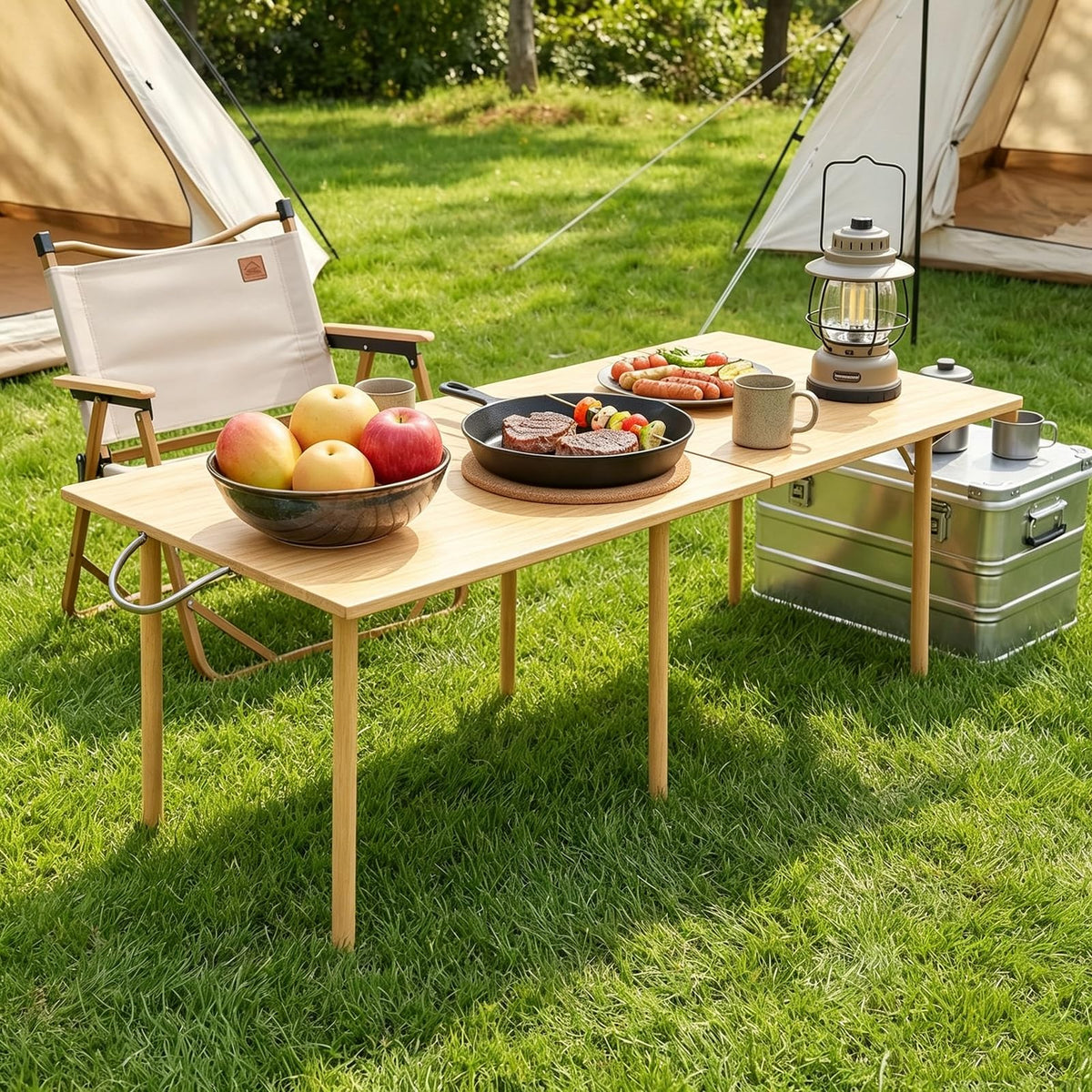 Folding Wooden Picnic Table U95330