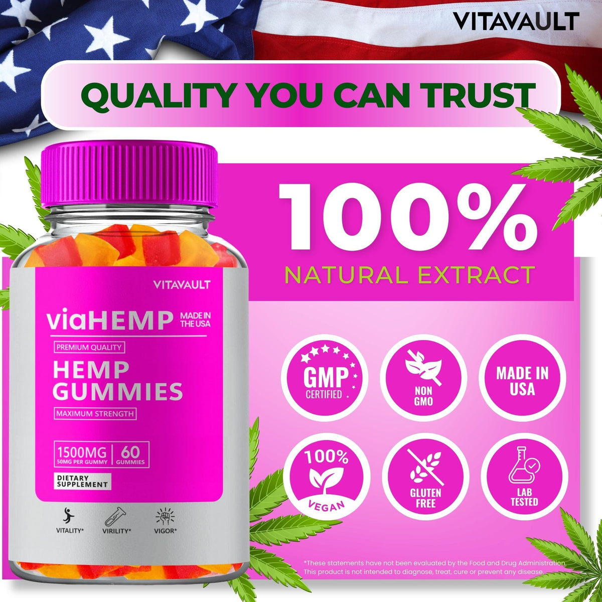 Hemp Gummies 60 Gummies K46269