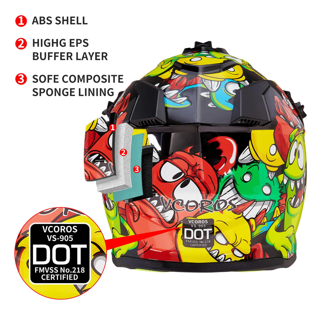 Kids DOT Approved Motocross Helmets B39845