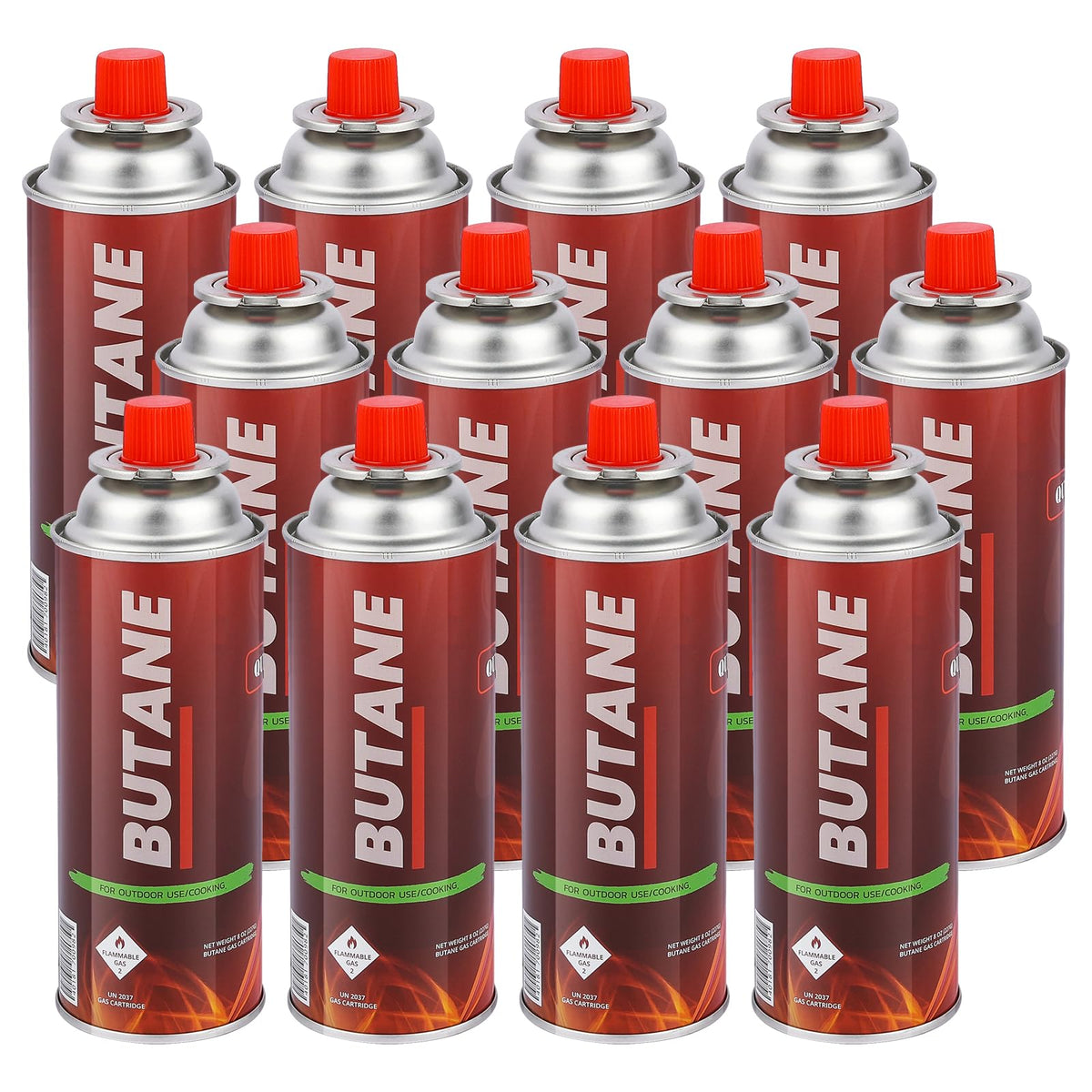 12 Pack Butane Fuel Canister V9591