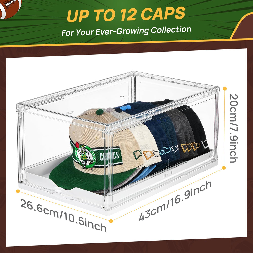 2 Pack Stackable Baseball Caps Organizer F440