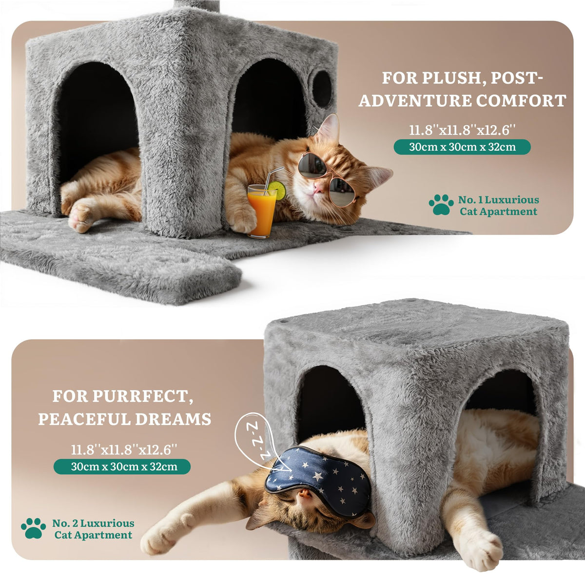 75-Inch Tall Multi-Level Cat Tree O926