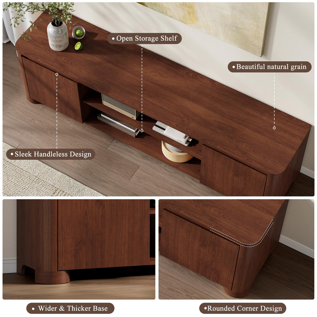 70" Walnut TV Stand C150175