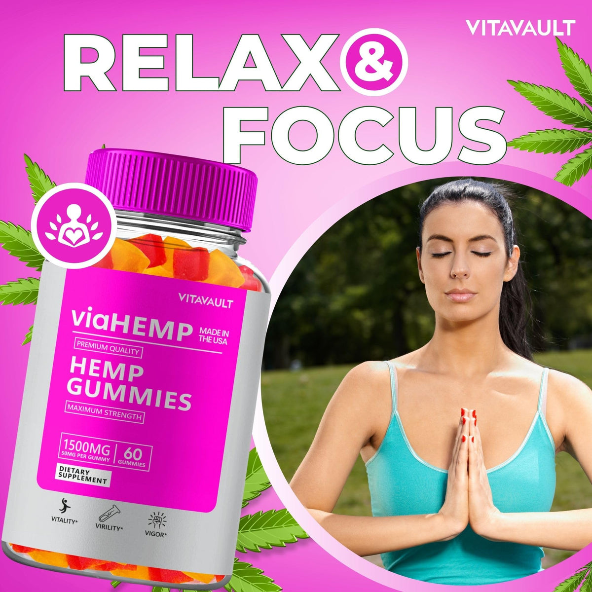 Hemp Gummies 60 Gummies K46269