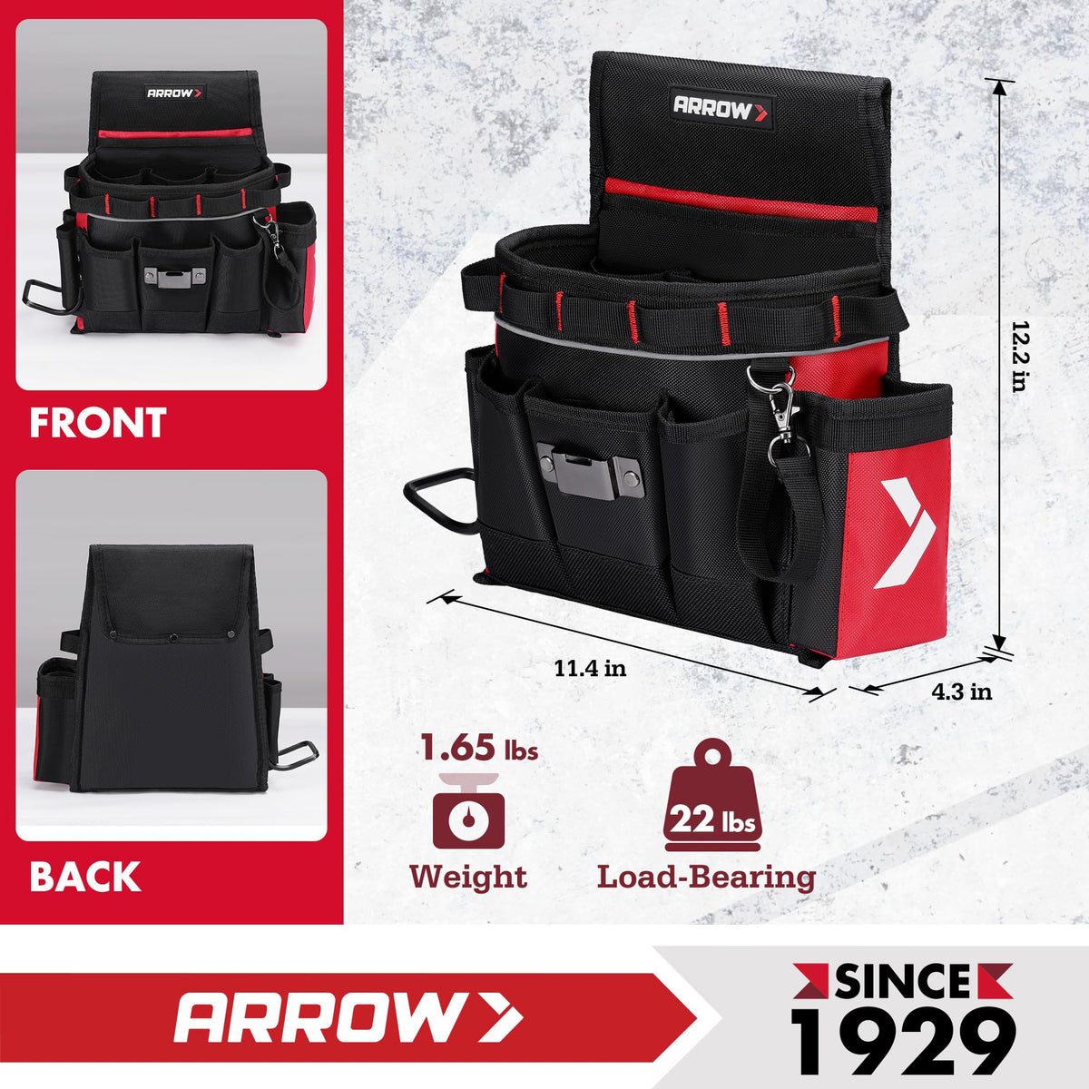 Heavy-Duty Tool Belt with 10 Pockets G24656