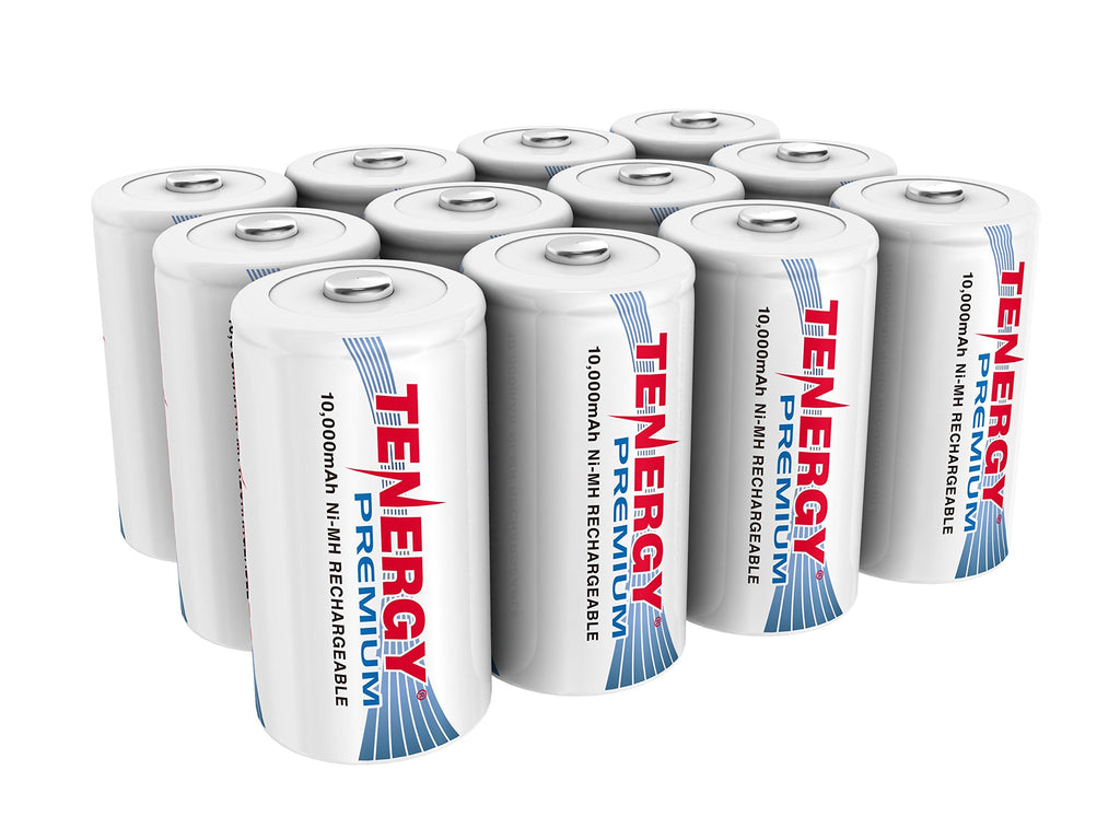 12 pcs D NiMH Rechargeable Batteries B628