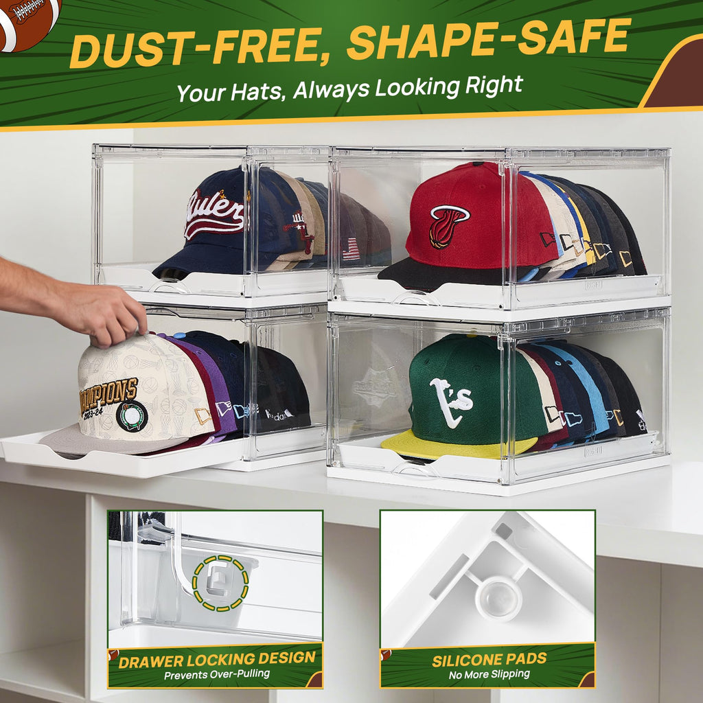 2 Pack Stackable Baseball Caps Organizer F440