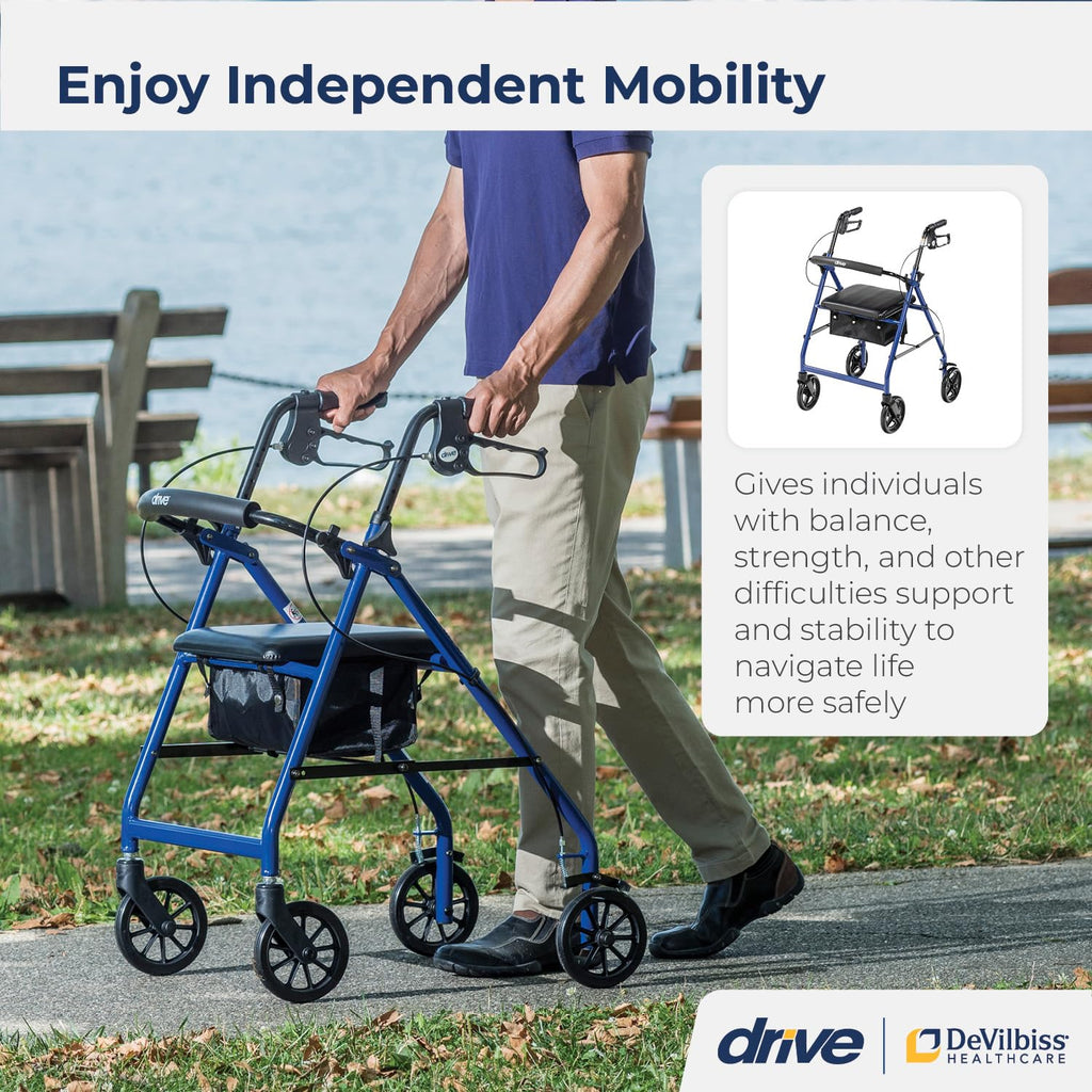 Foldable Rollator Walker with Seat Y221
