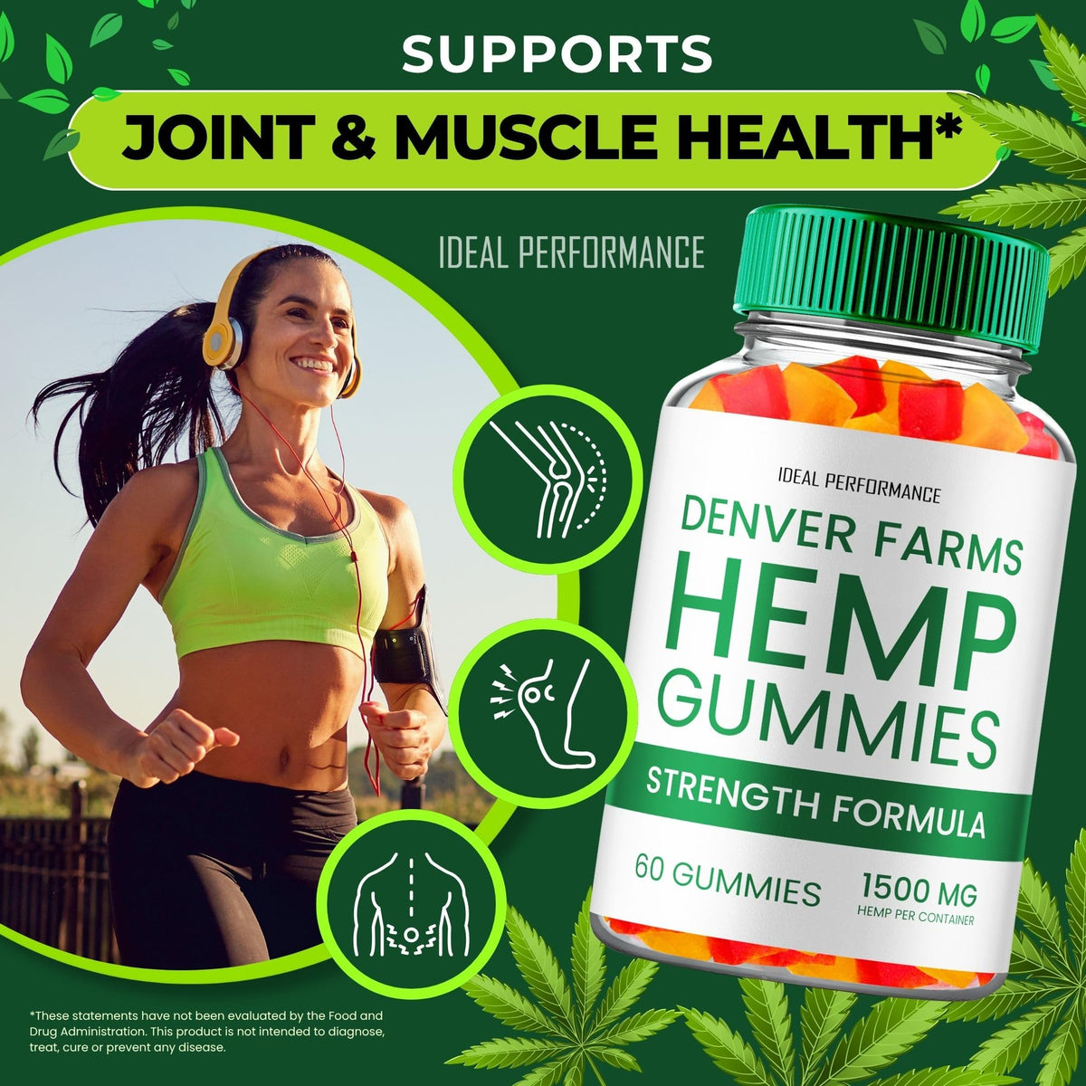 Maximum Strength All Natural Hemp Gummies 60 Gummies D702489