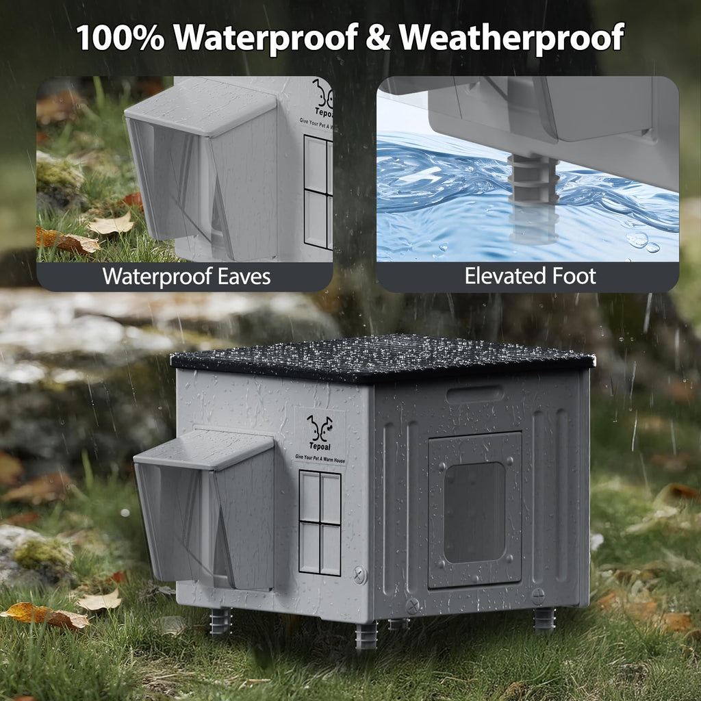 Heated Waterproof Insulated Cat House G259522