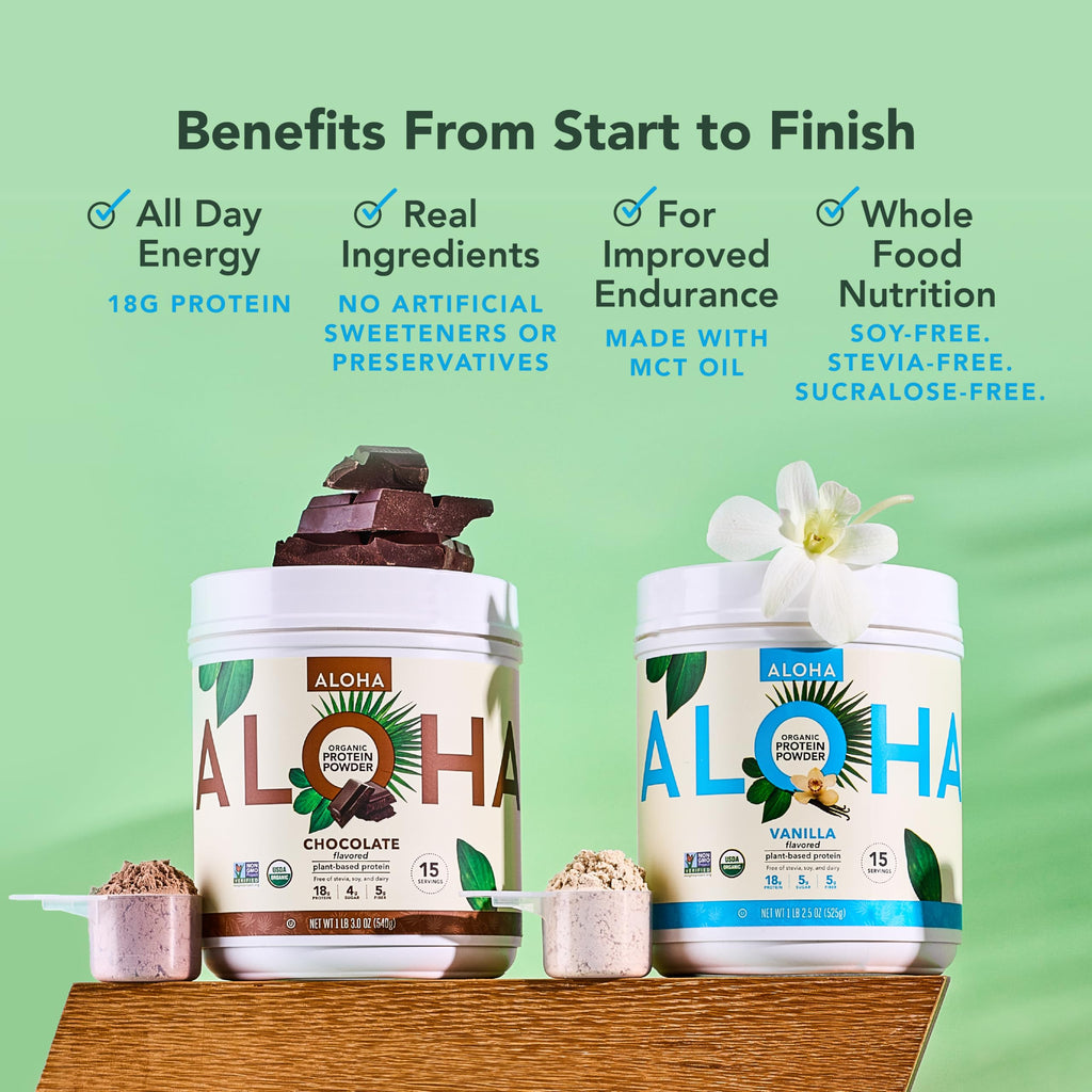 Organic Plant Based Vanilla Protein Powder 19.6 oz I532
