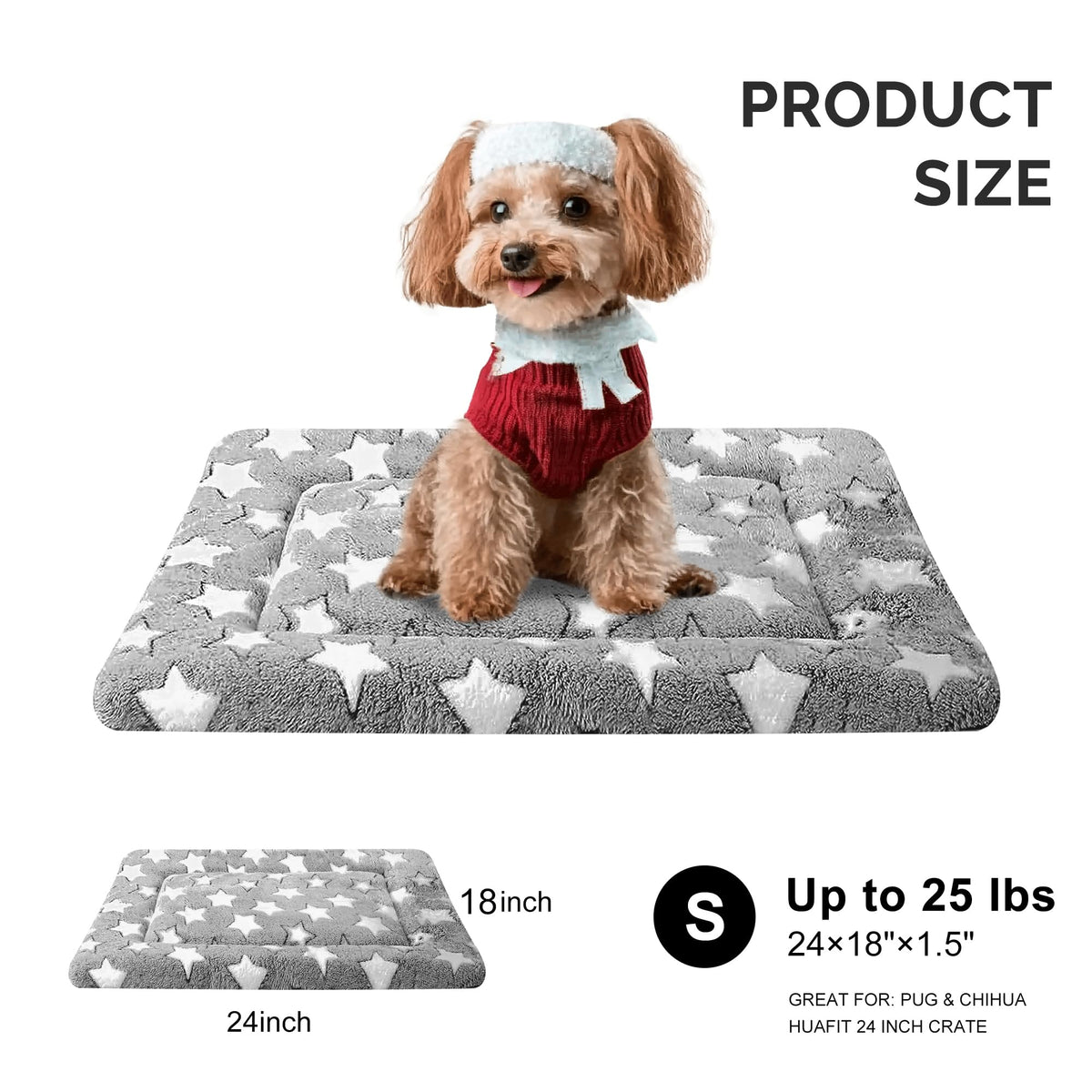 Reversible Machine Washable Dog Bed Mat G5796