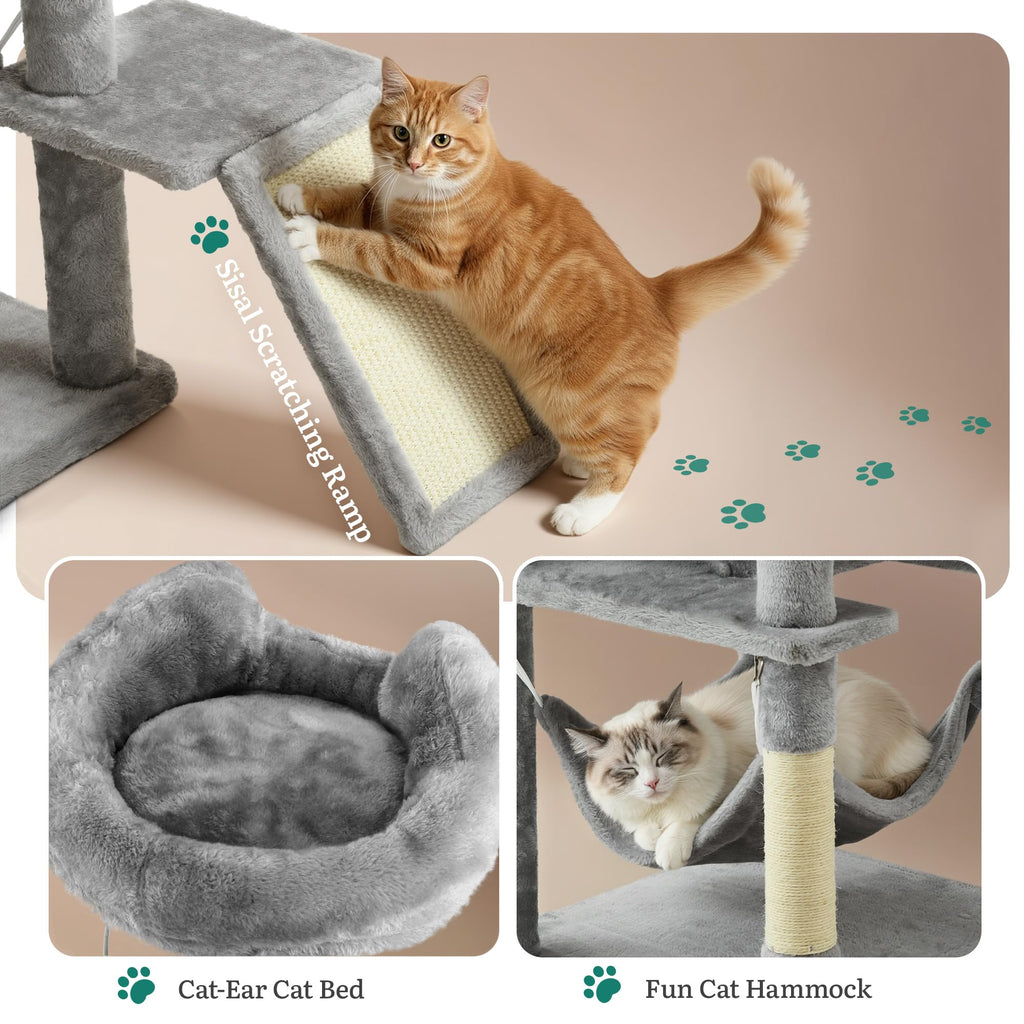 75-Inch Tall Multi-Level Cat Tree O926