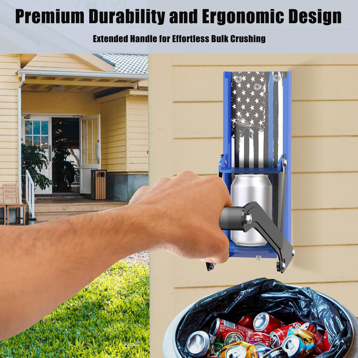 Wall Mounted Can Crusher for 8oz-16oz Cans G149