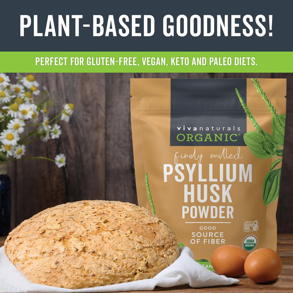 Organic Psyllium Husk Powder, 24 oz H732