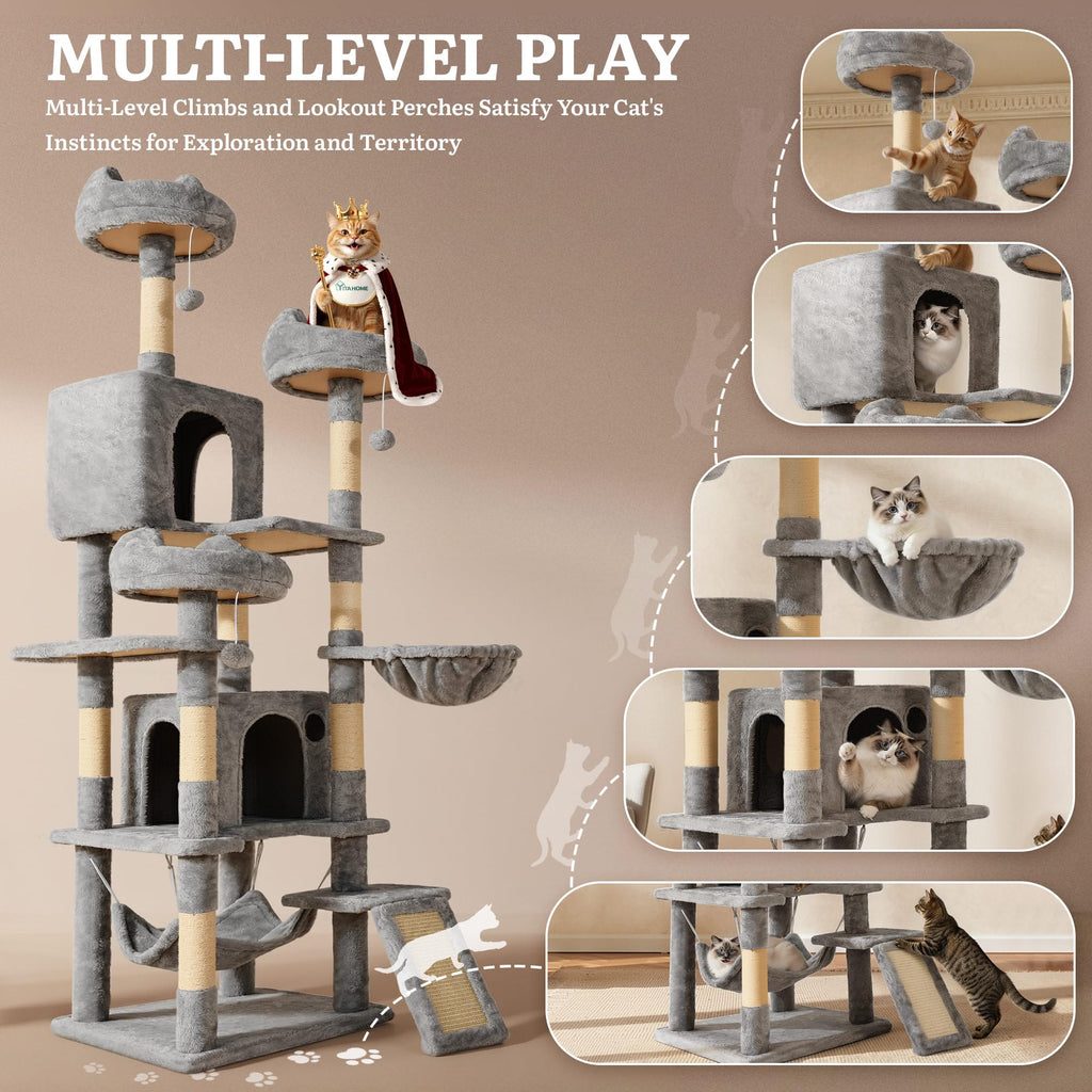 75-Inch Tall Multi-Level Cat Tree O926