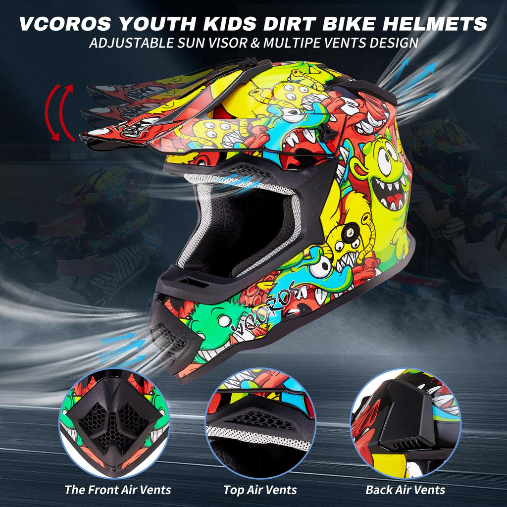 Kids DOT Approved Motocross Helmets B39845