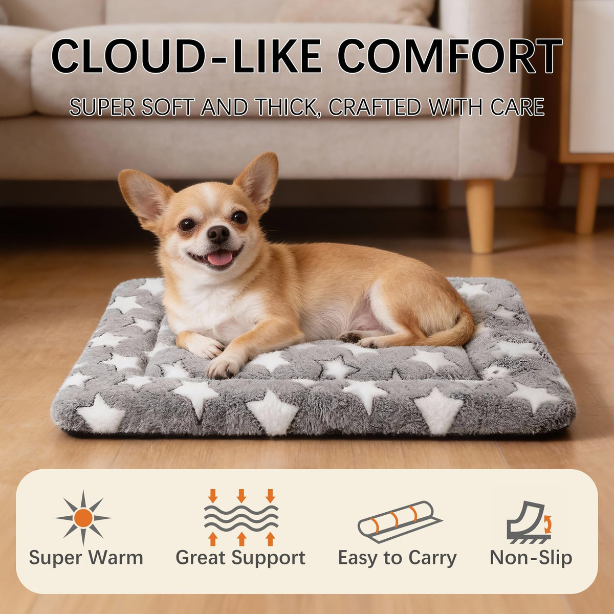 Reversible Machine Washable Dog Bed Mat G5796