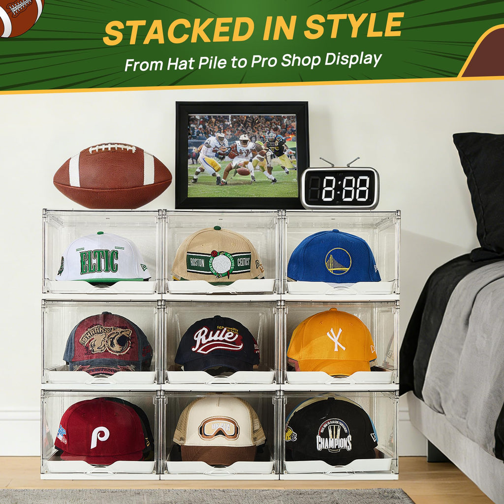2 Pack Stackable Baseball Caps Organizer F440