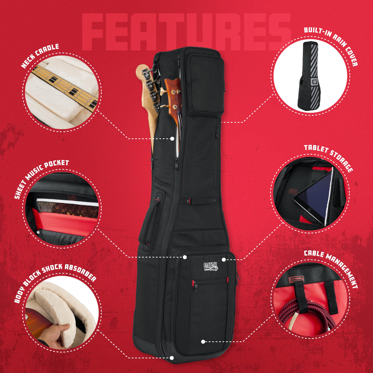 Double Bass Guitar Gig Bag A694