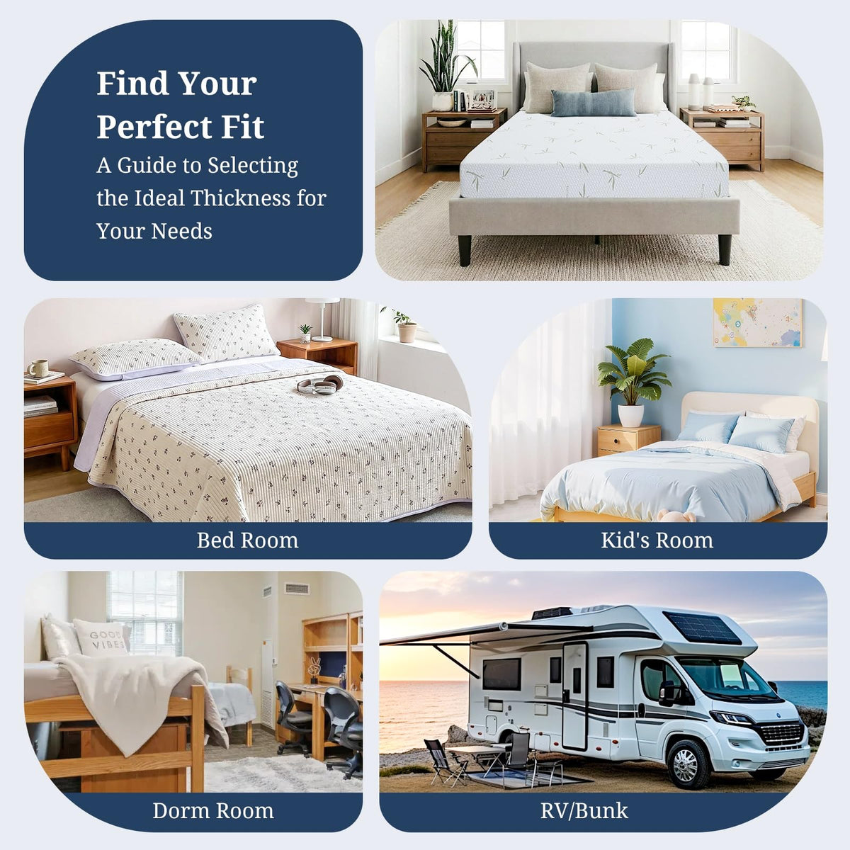 5 Inch Gel Infused Memory Foam Mattress U326086