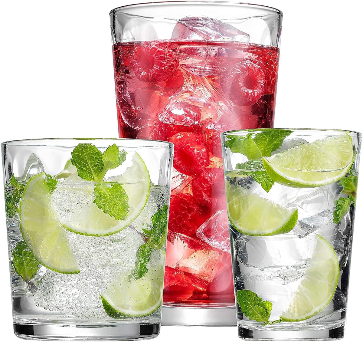 Set of 12 Stackable Drinking Glasses A44259