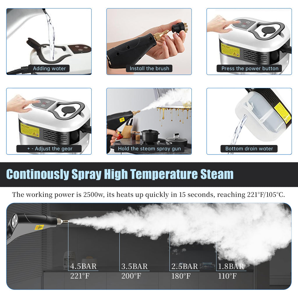 2500W Handheld Steam Cleaner I31782
