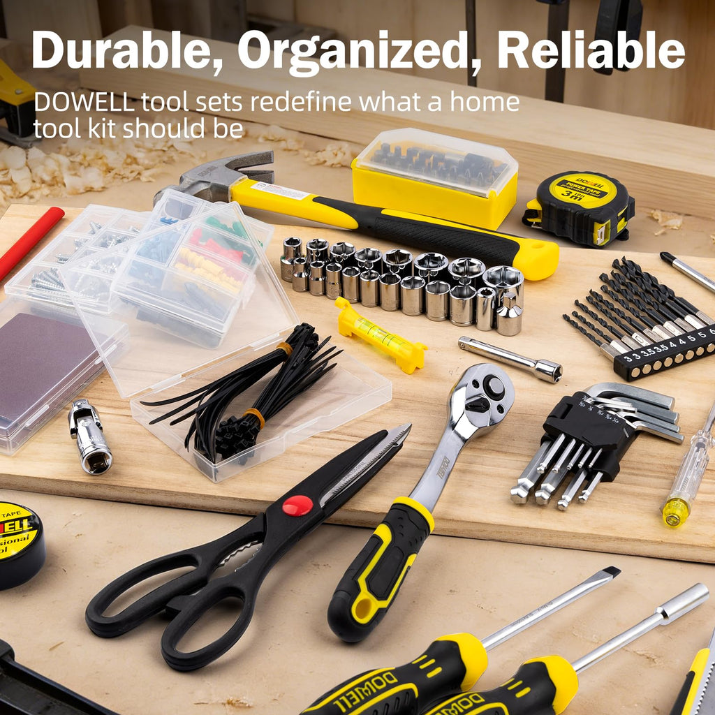 299-Piece Professional Hand Tool Set with Sockets, Pliers, Hex Keys, Screwdrivers Q91959