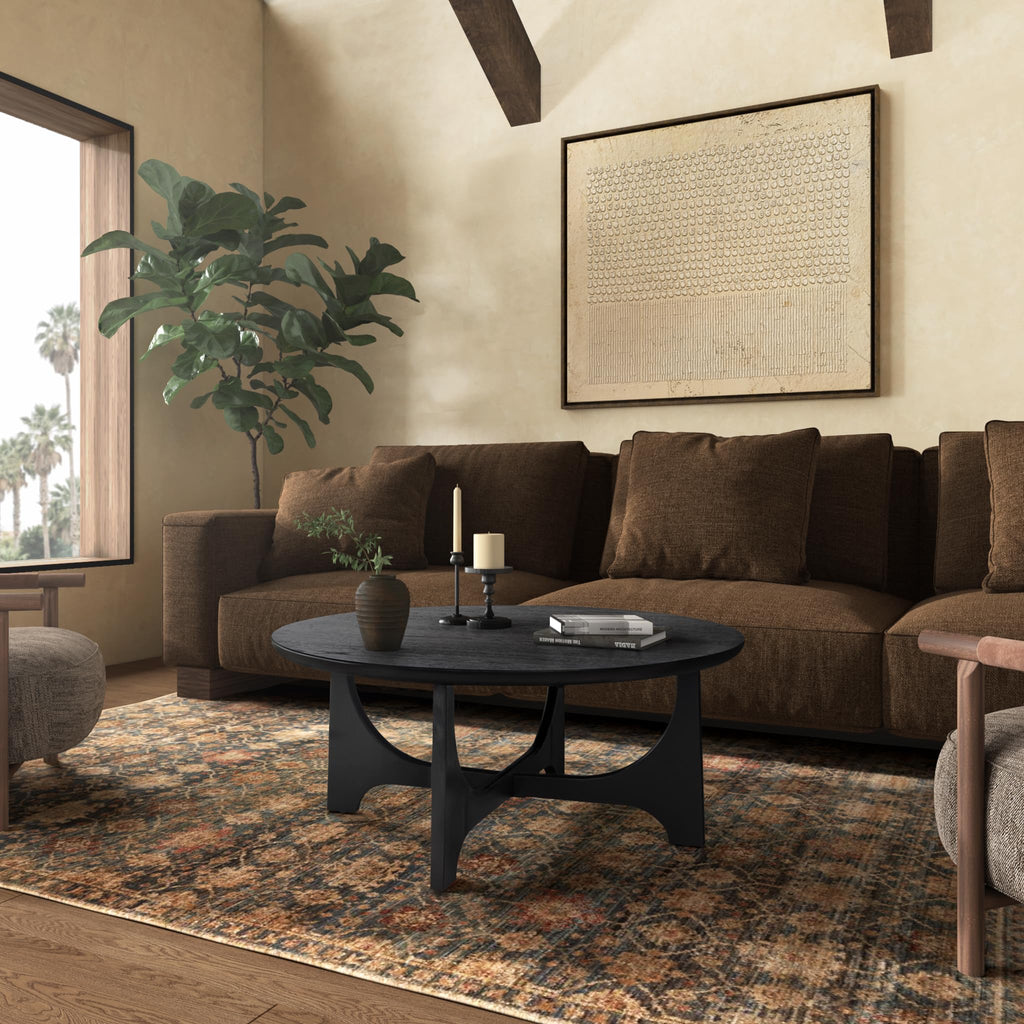 Black Wood Coffee Table T7405