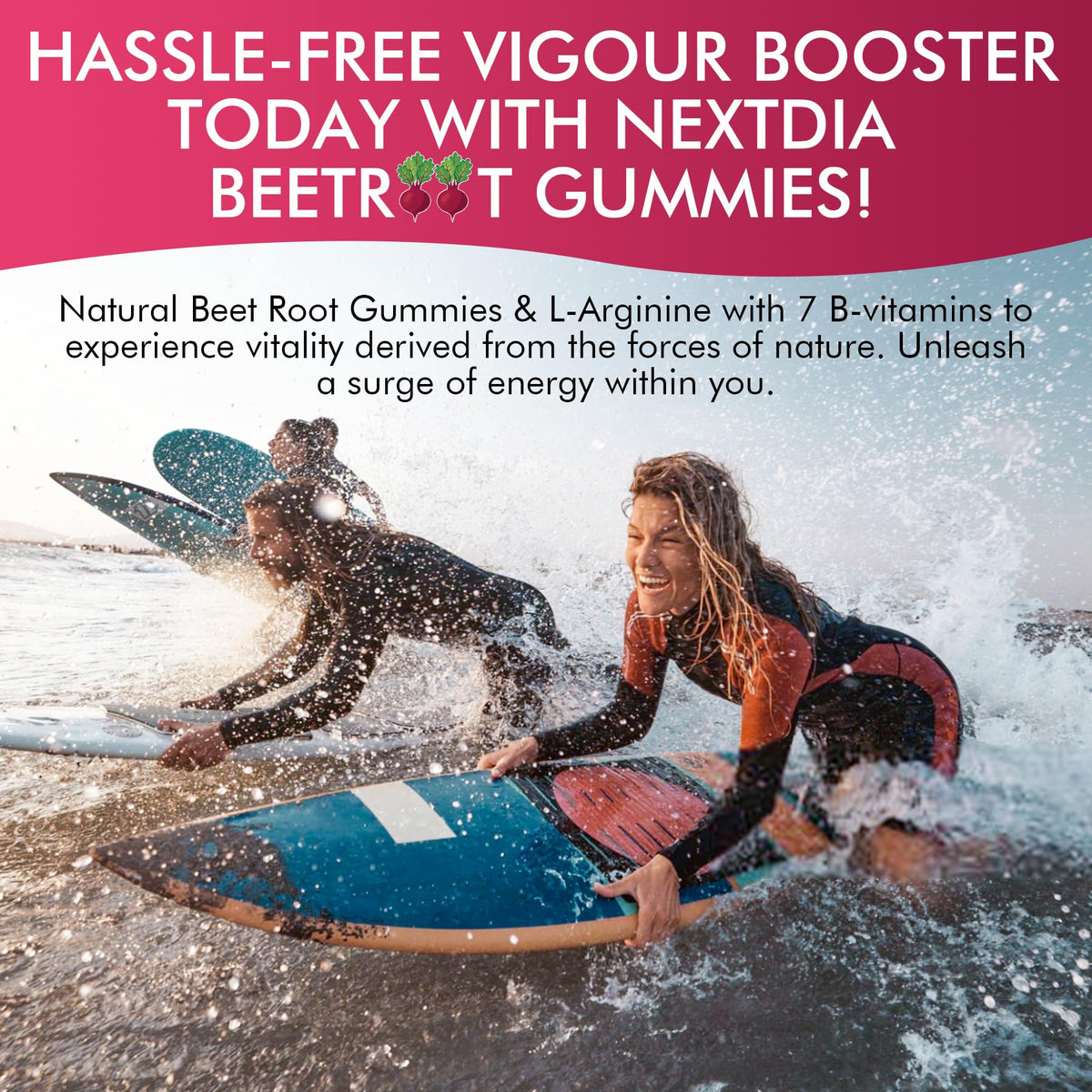 Beet Root Gummies 1200mg with L-Arginine and B Vitamins S7782