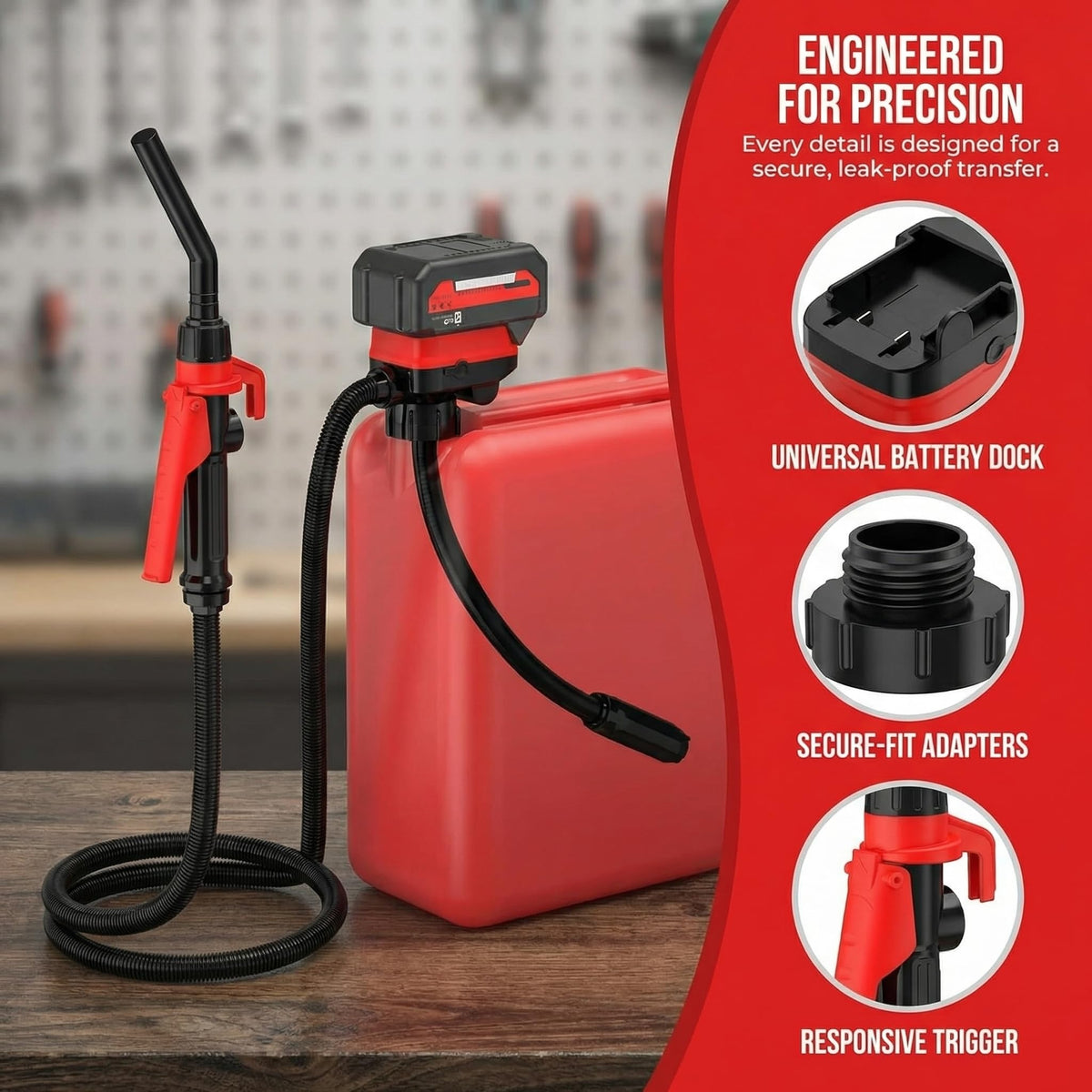Cordless Battery Powered Fuel Transfer Pump 3.2 Gpm O8513