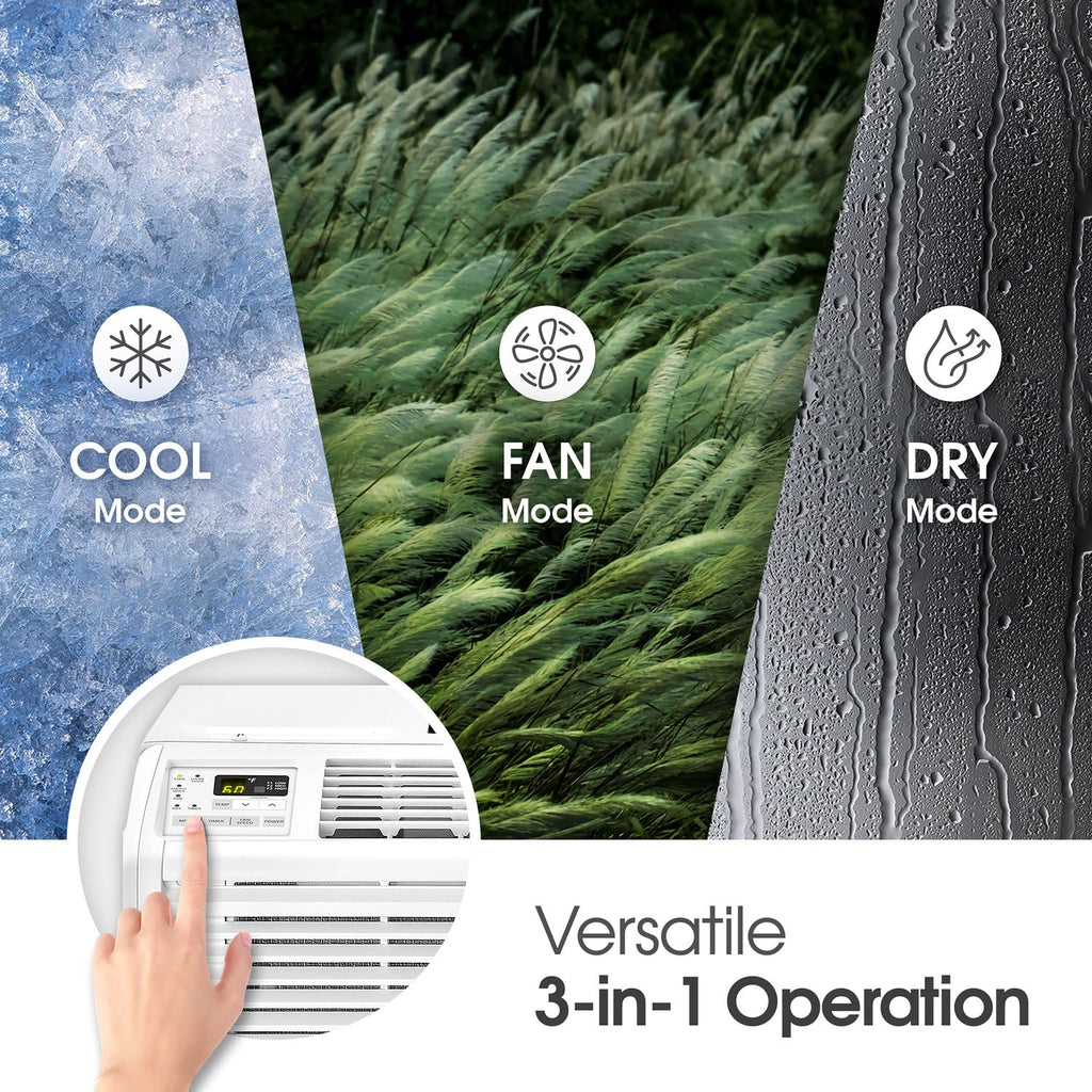6,000 BTU White Window Air Conditioner F36706