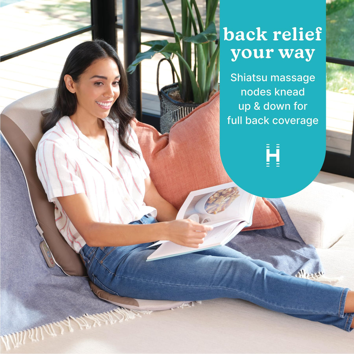 Shiatsu Back Massager Cushion with Heat I91629