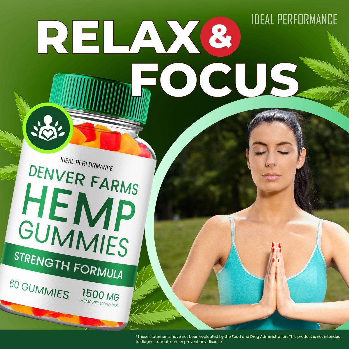 Maximum Strength All Natural Hemp Gummies 60 Gummies D702489