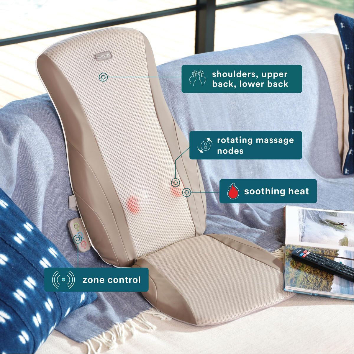 Shiatsu Back Massager Cushion with Heat I91629