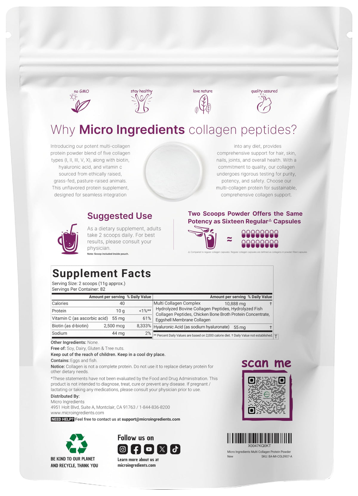 Multi Collagen Protein Powder & Vitamin D3 Bundle Pack W635
