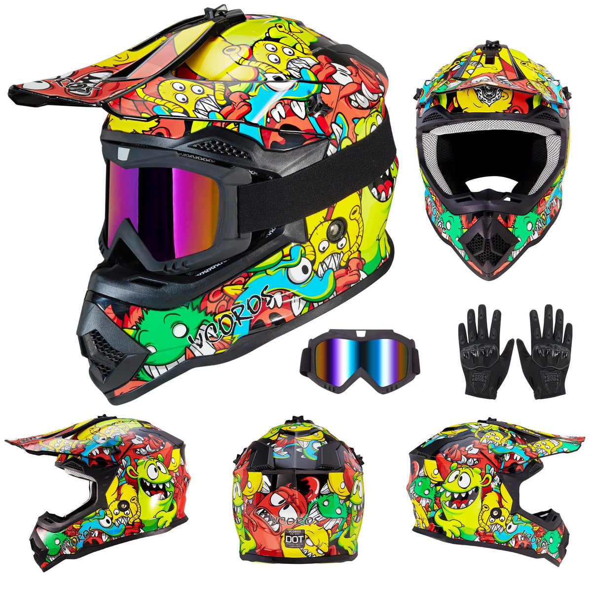 Kids DOT Approved Motocross Helmets B39845