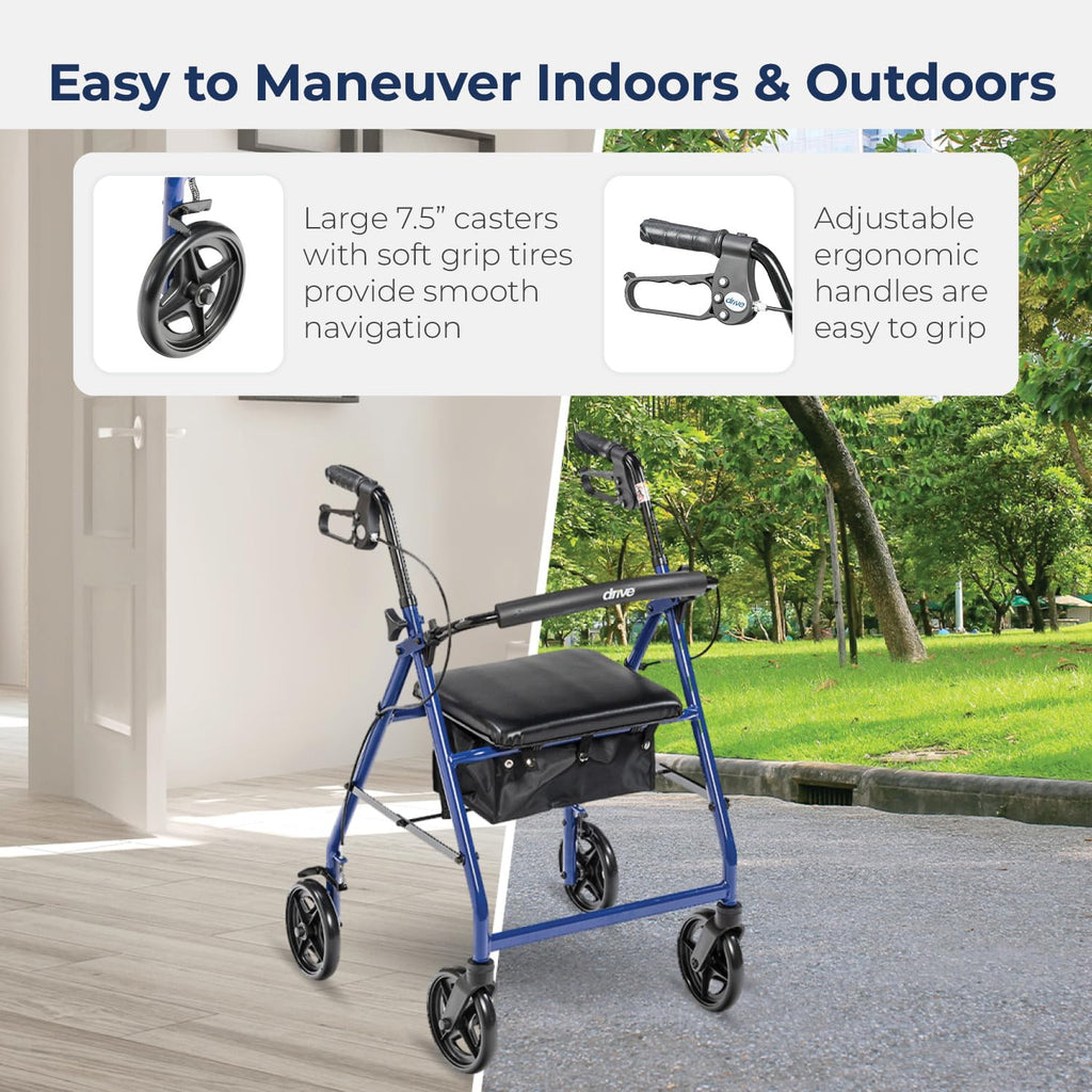 Foldable Rollator Walker with Seat Y221