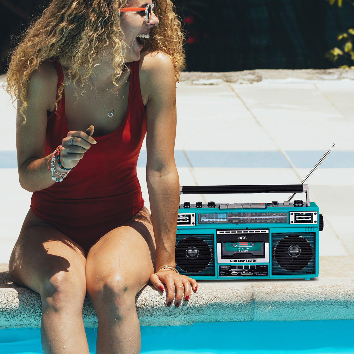 Aqua Bluetooth Cassette Player Recorder J844325