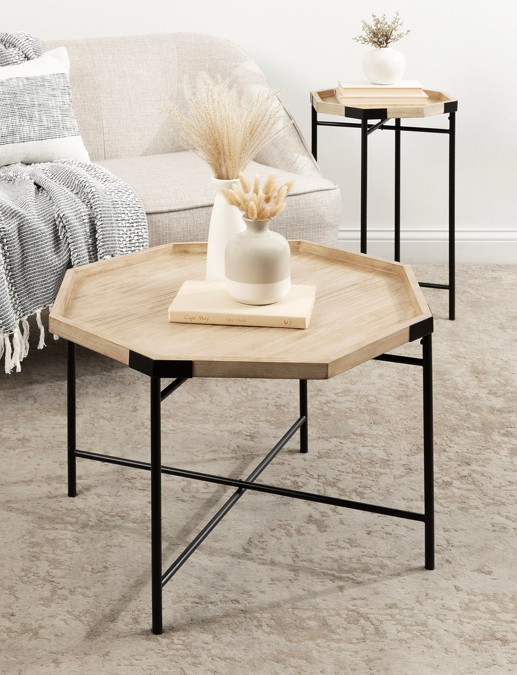 Two-Tone Octagon Coffee Table N490