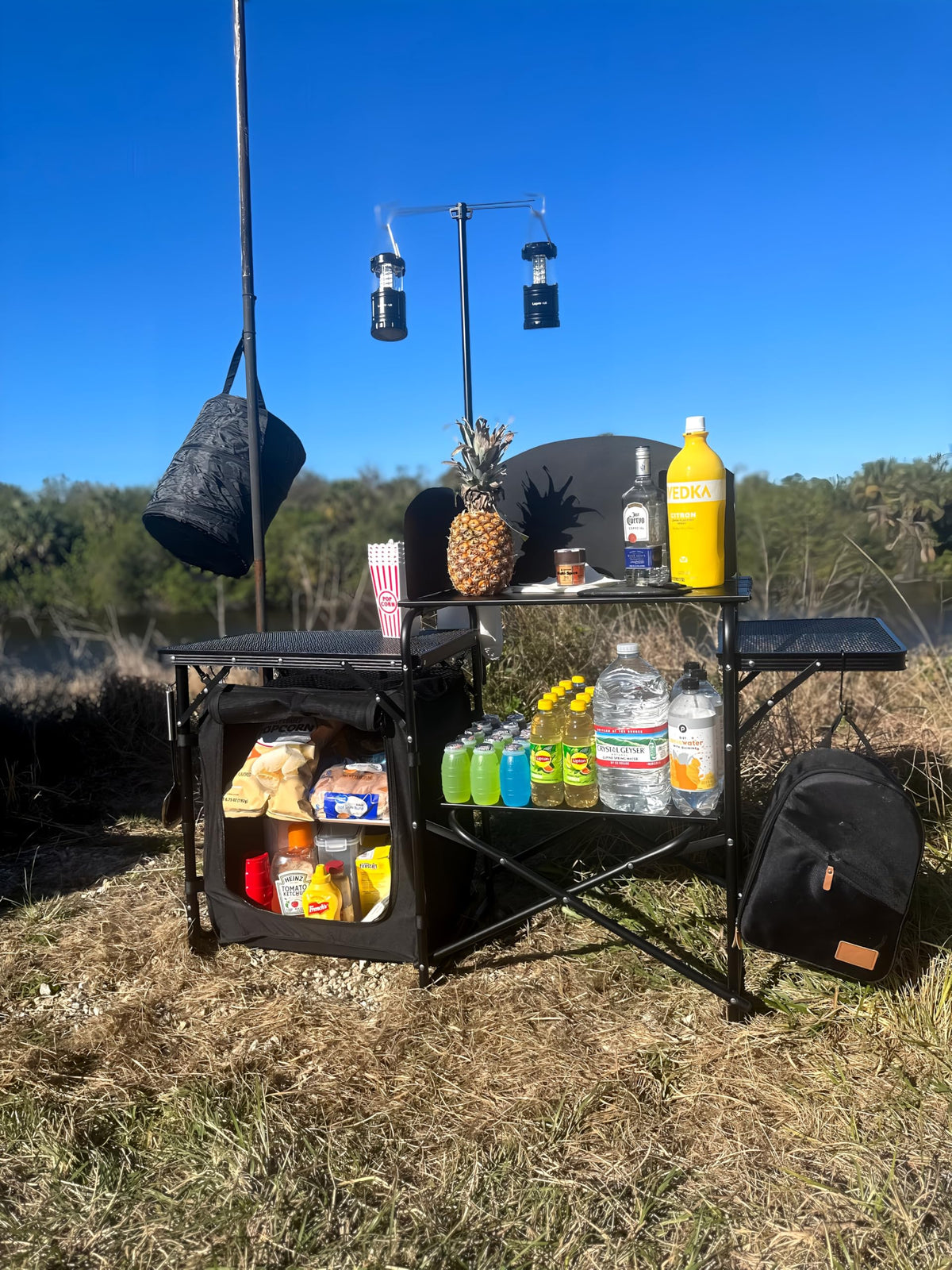 Black Portable Folding Camping Table R60056