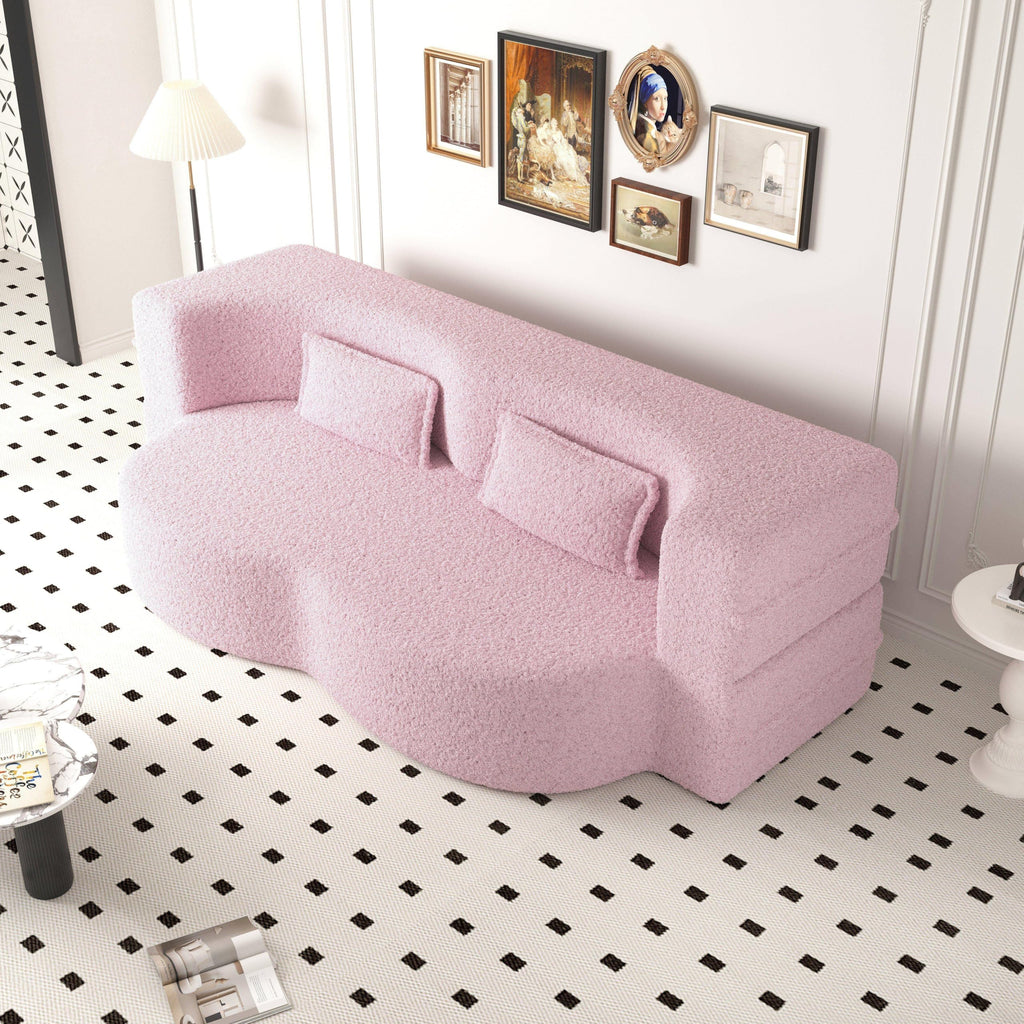 2-in-1 Convertible Sofa Bed with Pillows N149